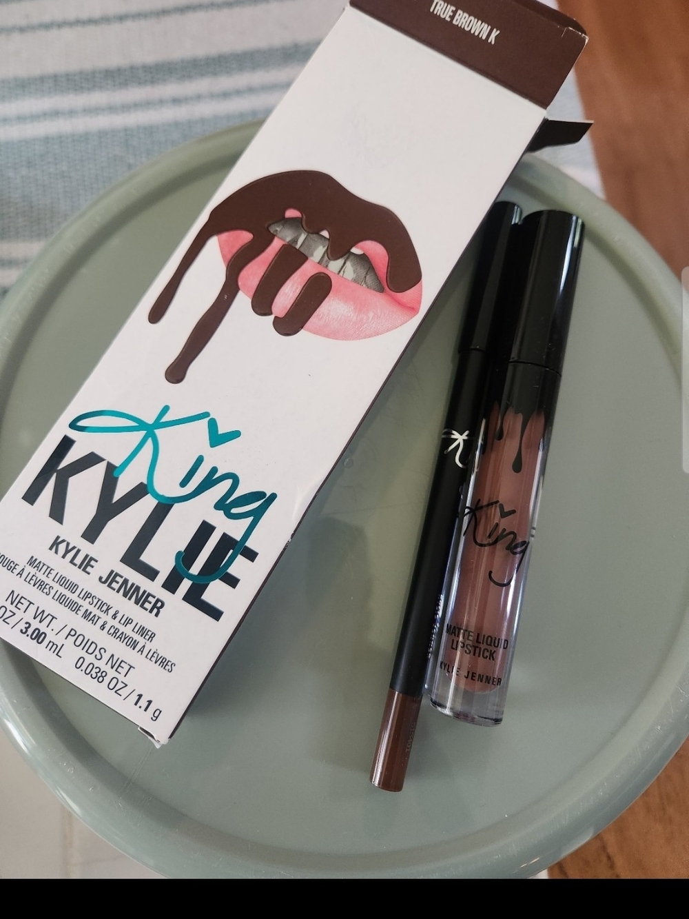King Kylie Matte Liquid Lipstick & Lip Liner — True Brown K
